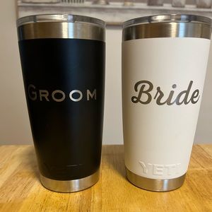 Bride & Groom YETI tumblers